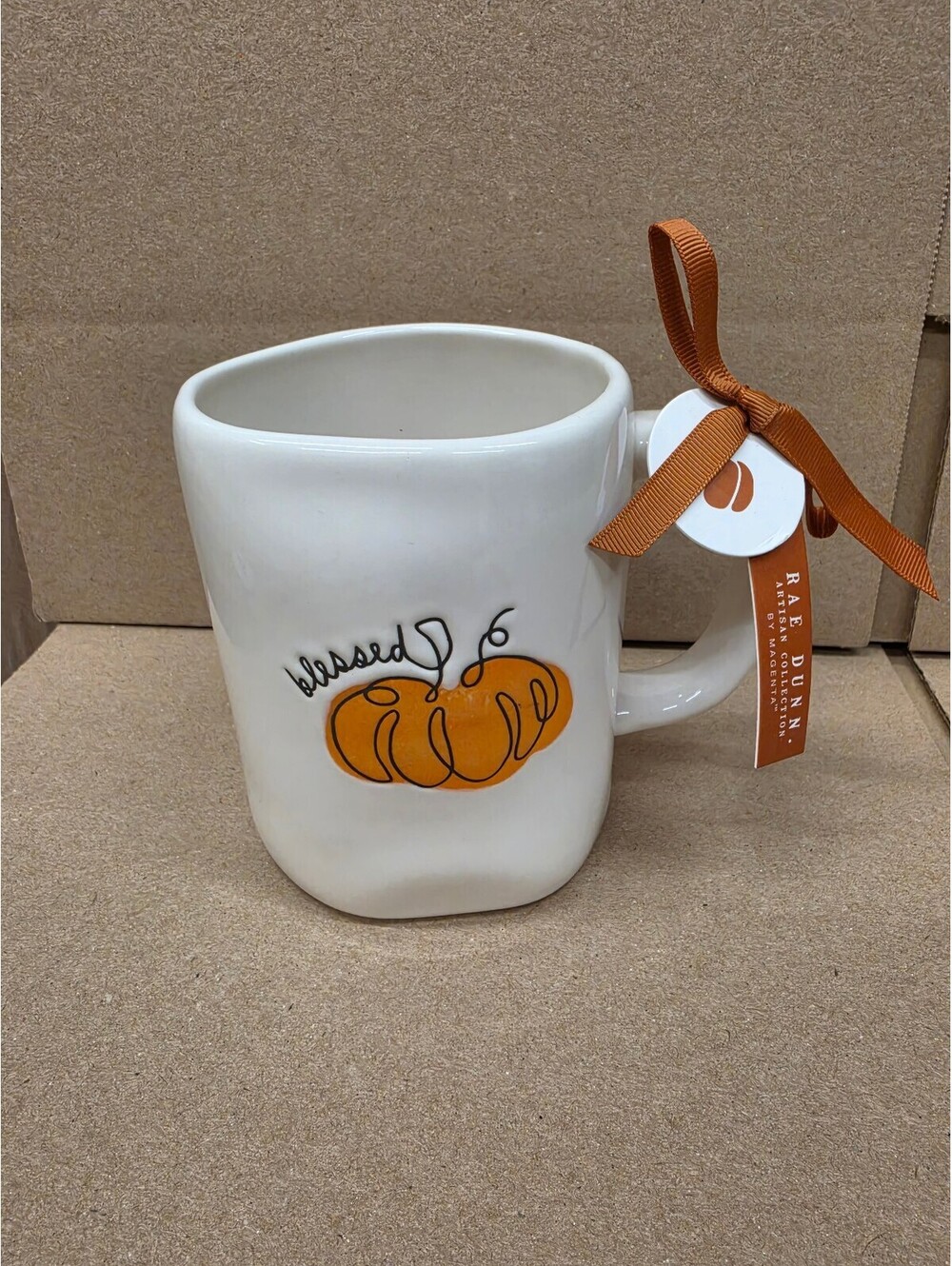 blessed mug with a pumpkin